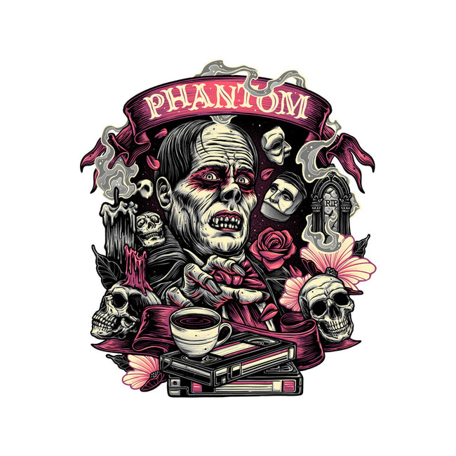 Many Faces Of The Phantom-Womens-Basic-Tee-glitchygorilla