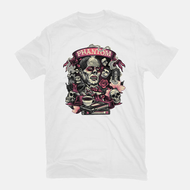 Many Faces Of The Phantom-Womens-Fitted-Tee-glitchygorilla