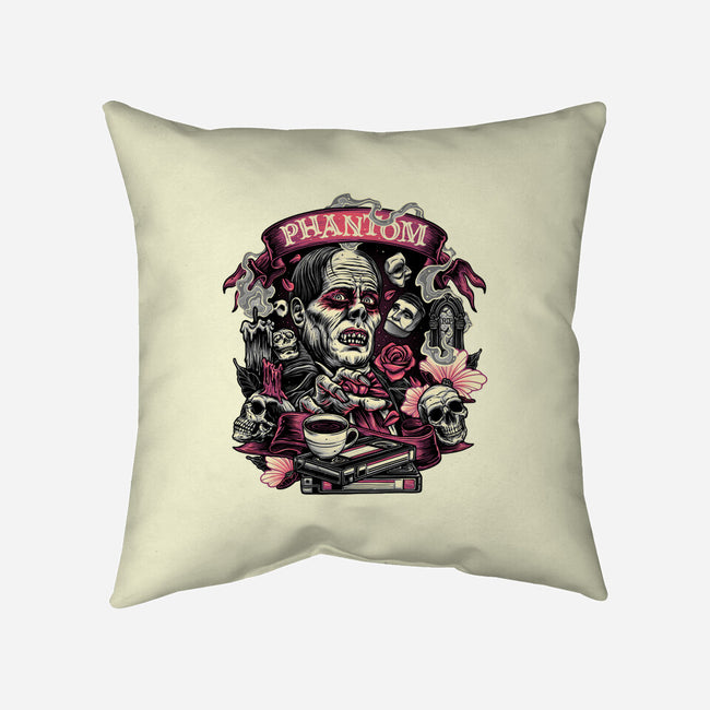 Many Faces Of The Phantom-None-Removable Cover w Insert-Throw Pillow-glitchygorilla