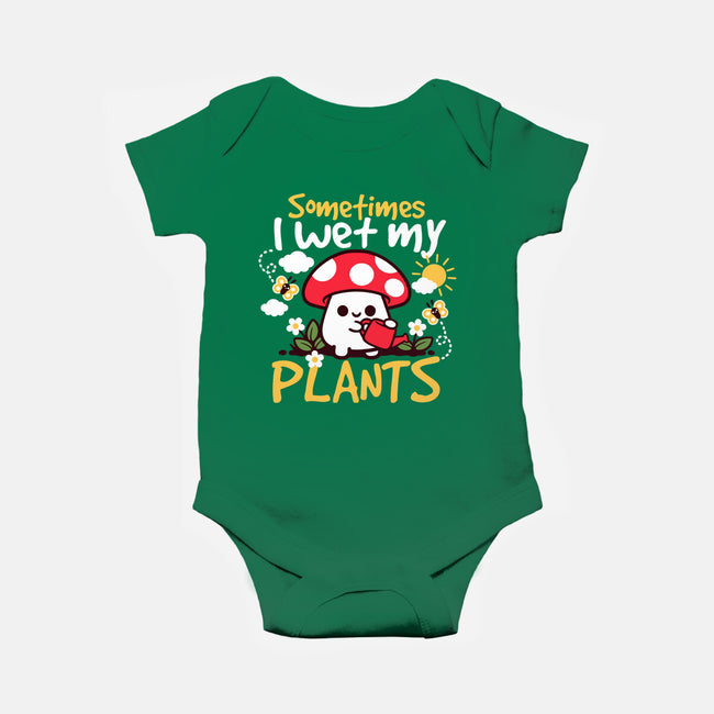 Sometimes I Wet My Plants-Baby-Basic-Onesie-NemiMakeit