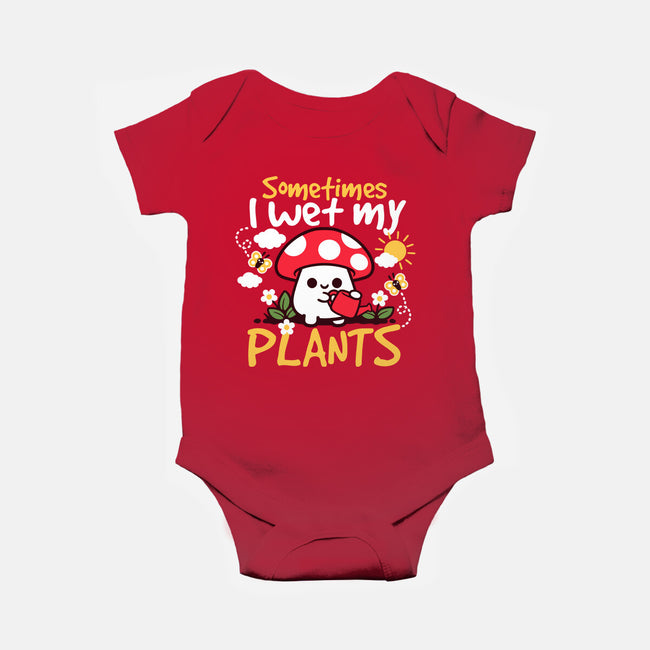 Sometimes I Wet My Plants-Baby-Basic-Onesie-NemiMakeit