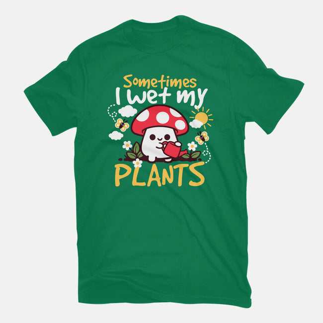 Sometimes I Wet My Plants-Womens-Basic-Tee-NemiMakeit