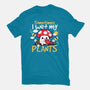 Sometimes I Wet My Plants-Womens-Fitted-Tee-NemiMakeit