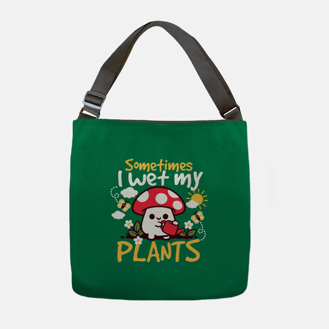 Sometimes I Wet My Plants-None-Adjustable Tote-Bag-NemiMakeit