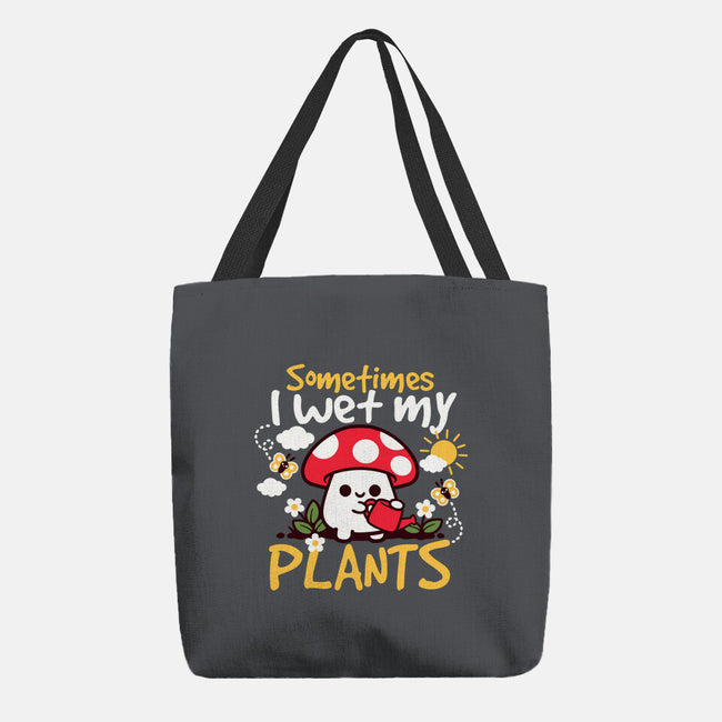 Sometimes I Wet My Plants-None-Basic Tote-Bag-NemiMakeit