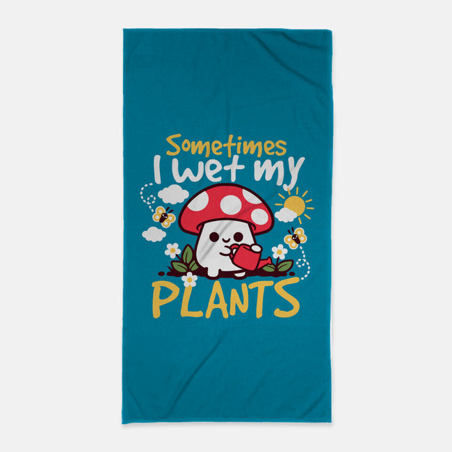 Sometimes I Wet My Plants-None-Beach-Towel-NemiMakeit