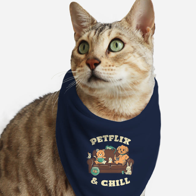 Petflix And Chill-Cat-Bandana-Pet Collar-koalastudio