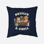 Petflix And Chill-None-Non-Removable Cover w Insert-Throw Pillow-koalastudio