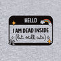 Hello I Am Dead Inside-Cat-Basic-Pet Tank-koalastudio