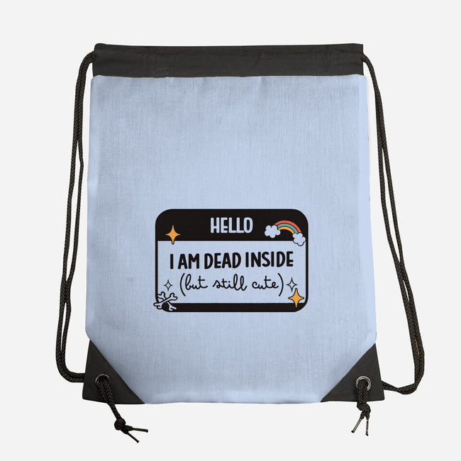 Hello I Am Dead Inside-None-Drawstring-Bag-koalastudio