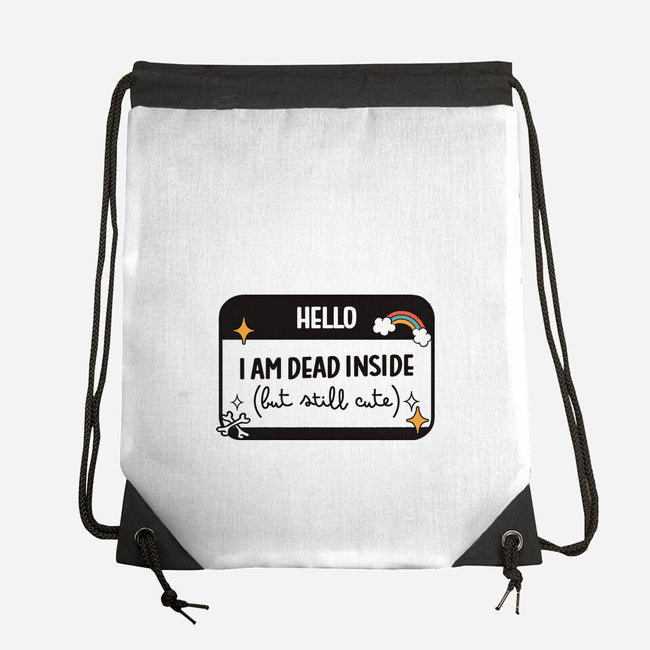 Hello I Am Dead Inside-None-Drawstring-Bag-koalastudio