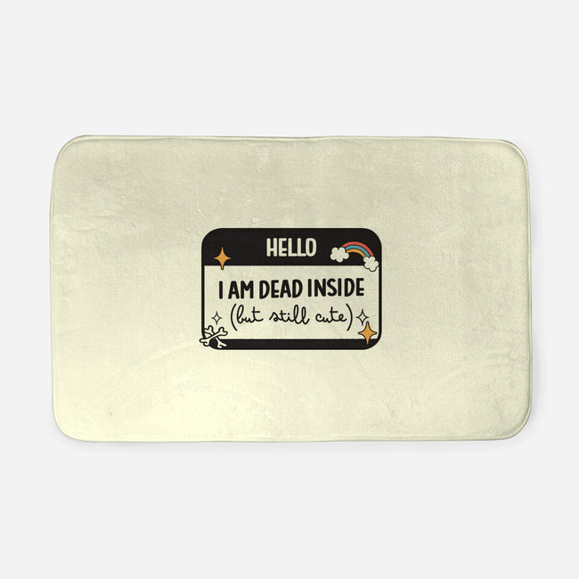 Hello I Am Dead Inside-None-Memory Foam-Bath Mat-koalastudio