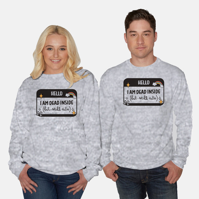 Hello I Am Dead Inside-Unisex-Crew Neck-Sweatshirt-koalastudio