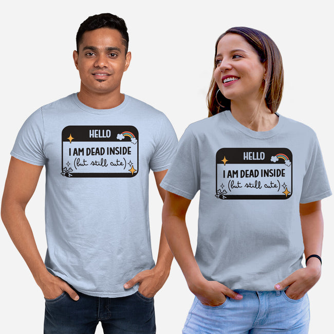 Hello I Am Dead Inside-Unisex-Basic-Tee-koalastudio