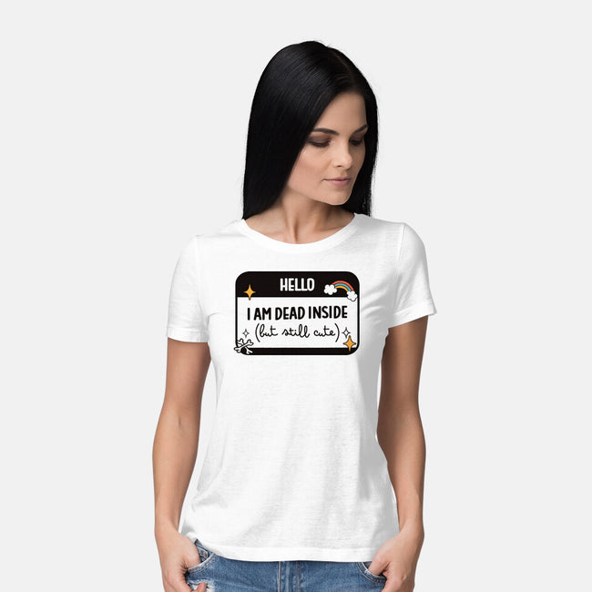 Hello I Am Dead Inside-Womens-Basic-Tee-koalastudio