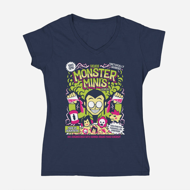 Monster Minis-Womens-V-Neck-Tee-Aarons Art Room