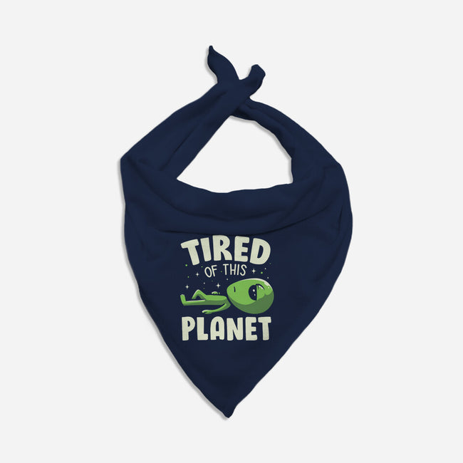 Tired Of This Planet-Cat-Bandana-Pet Collar-koalastudio