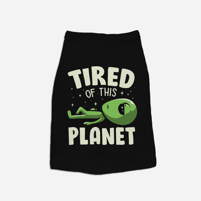 Tired Of This Planet-Cat-Basic-Pet Tank-koalastudio