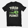 Tired Of This Planet-Womens-Fitted-Tee-koalastudio