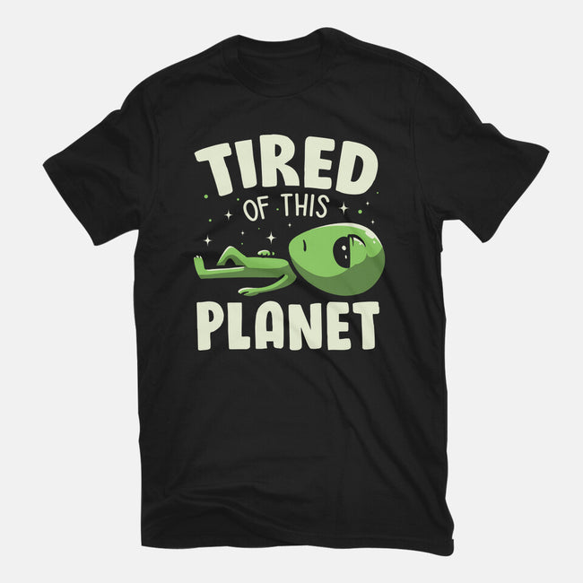 Tired Of This Planet-Mens-Basic-Tee-koalastudio