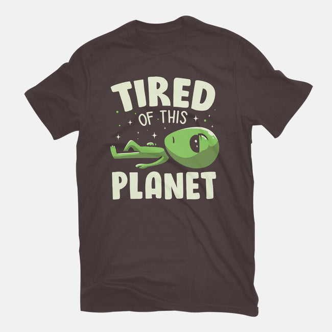 Tired Of This Planet-Womens-Basic-Tee-koalastudio