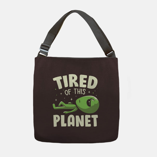 Tired Of This Planet-None-Adjustable Tote-Bag-koalastudio