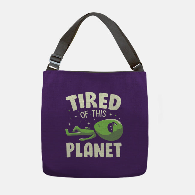 Tired Of This Planet-None-Adjustable Tote-Bag-koalastudio