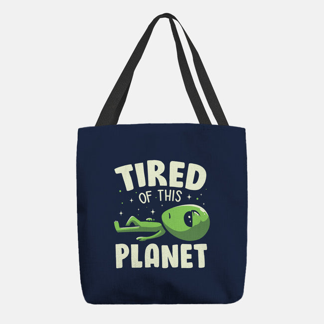 Tired Of This Planet-None-Basic Tote-Bag-koalastudio