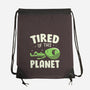 Tired Of This Planet-None-Drawstring-Bag-koalastudio