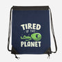 Tired Of This Planet-None-Drawstring-Bag-koalastudio