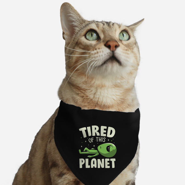 Tired Of This Planet-Cat-Adjustable-Pet Collar-koalastudio