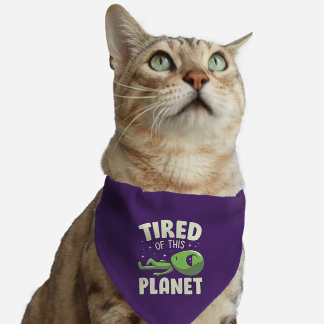 Tired Of This Planet-Cat-Adjustable-Pet Collar-koalastudio