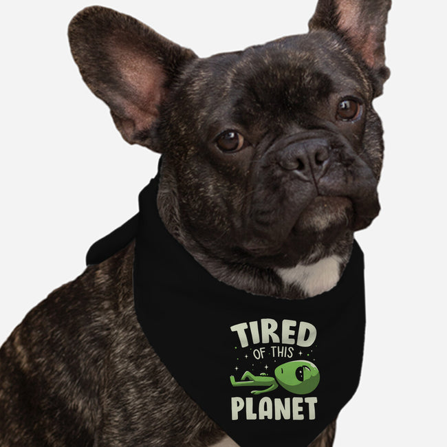 Tired Of This Planet-Dog-Bandana-Pet Collar-koalastudio