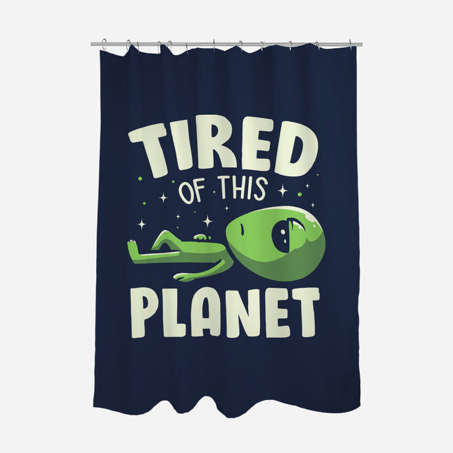 Tired Of This Planet-None-Polyester-Shower Curtain-koalastudio