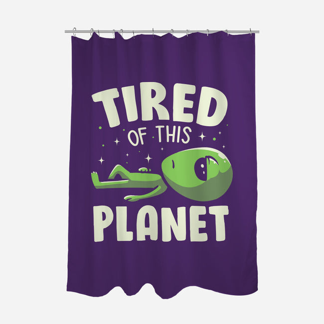 Tired Of This Planet-None-Polyester-Shower Curtain-koalastudio