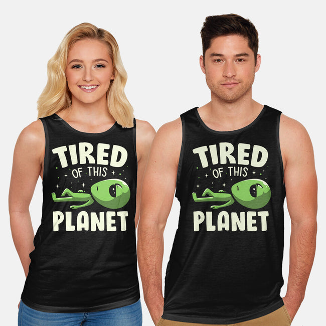 Tired Of This Planet-Unisex-Basic-Tank-koalastudio