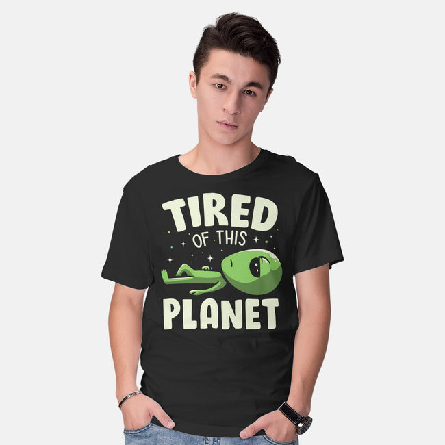 Tired Of This Planet-Mens-Basic-Tee-koalastudio