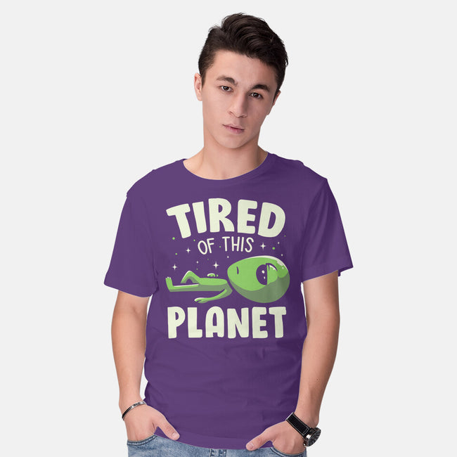 Tired Of This Planet-Mens-Basic-Tee-koalastudio