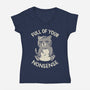 Full Of Your Nonsense-Womens-V-Neck-Tee-koalastudio