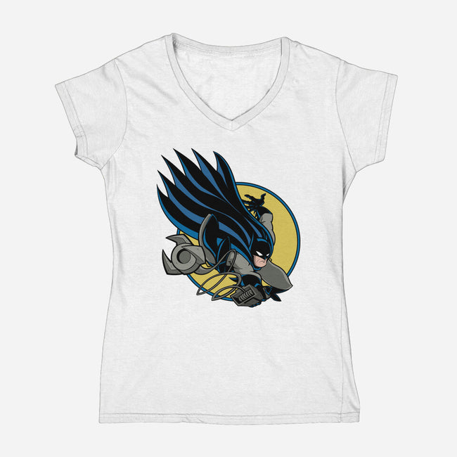 BAT300-Womens-V-Neck-Tee-Betmac