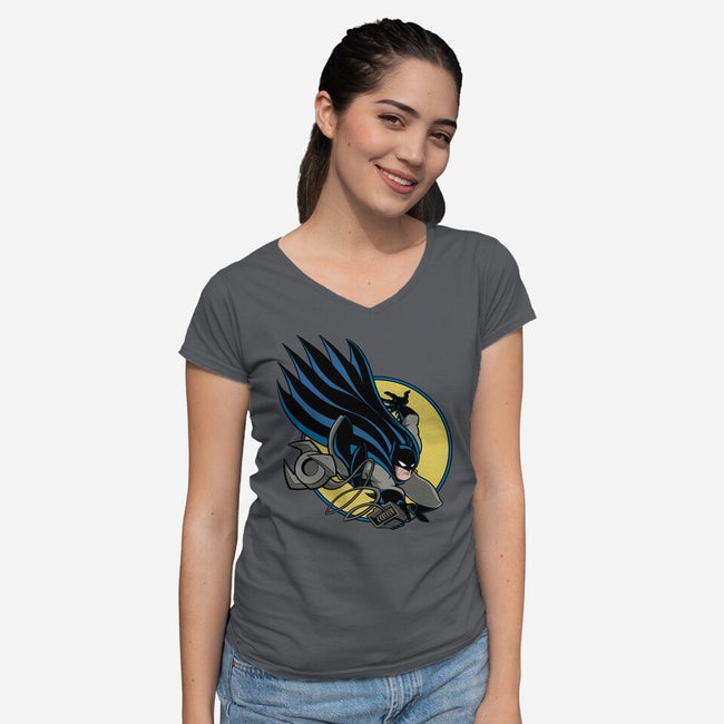 BAT300-Womens-V-Neck-Tee-Betmac