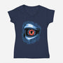 Eye From The Future-Womens-V-Neck-Tee-nickzzarto