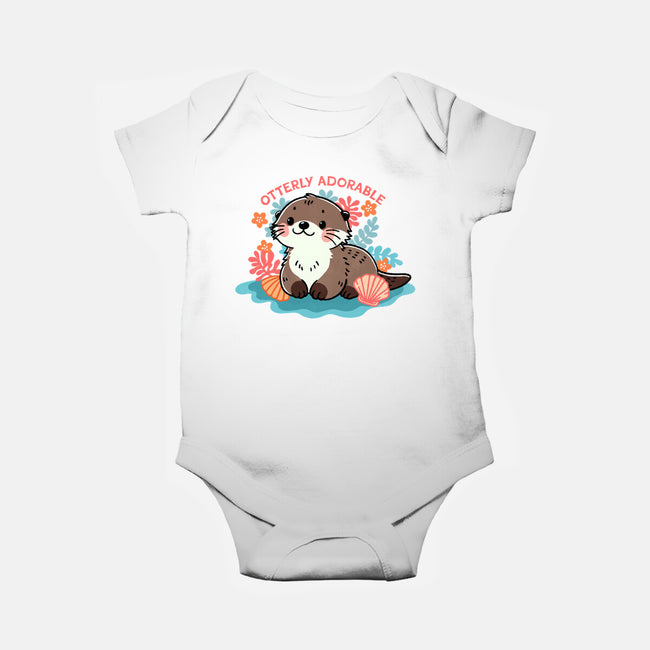 Otterly Adorable-Baby-Basic-Onesie-fanfreak1