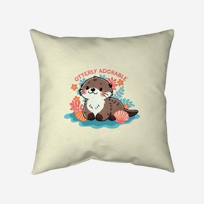 Otterly Adorable-None-Non-Removable Cover w Insert-Throw Pillow-fanfreak1