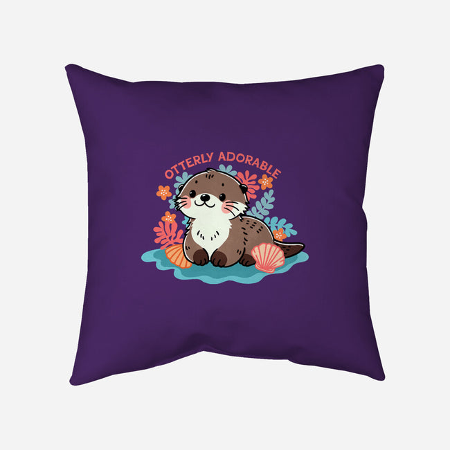 Otterly Adorable-None-Removable Cover w Insert-Throw Pillow-fanfreak1