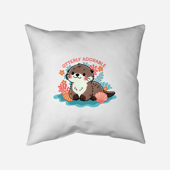 Otterly Adorable-None-Removable Cover w Insert-Throw Pillow-fanfreak1