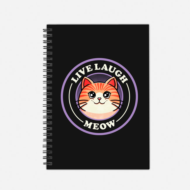 Live Laugh Meow-None-Dot Grid-Notebook-fanfreak1