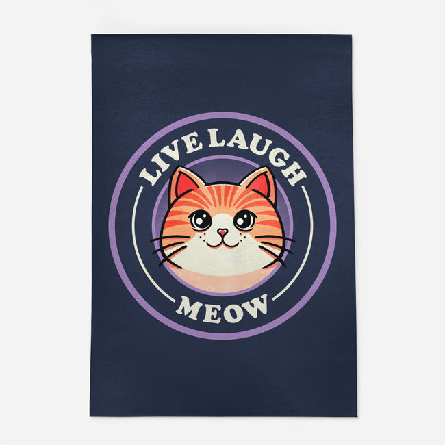 Live Laugh Meow-None-Indoor-Rug-fanfreak1