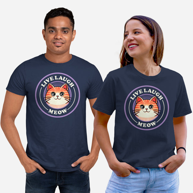 Live Laugh Meow-Unisex-Basic-Tee-fanfreak1