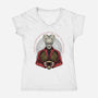 The Impaler-Womens-V-Neck-Tee-glitchygorilla